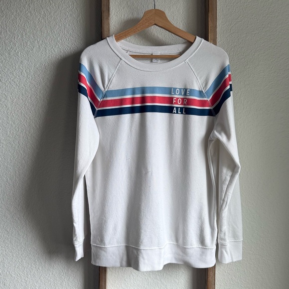 Old Navy “Love For All” Graphic Crew Neck Shirt sz: M - Picture 1 of 10